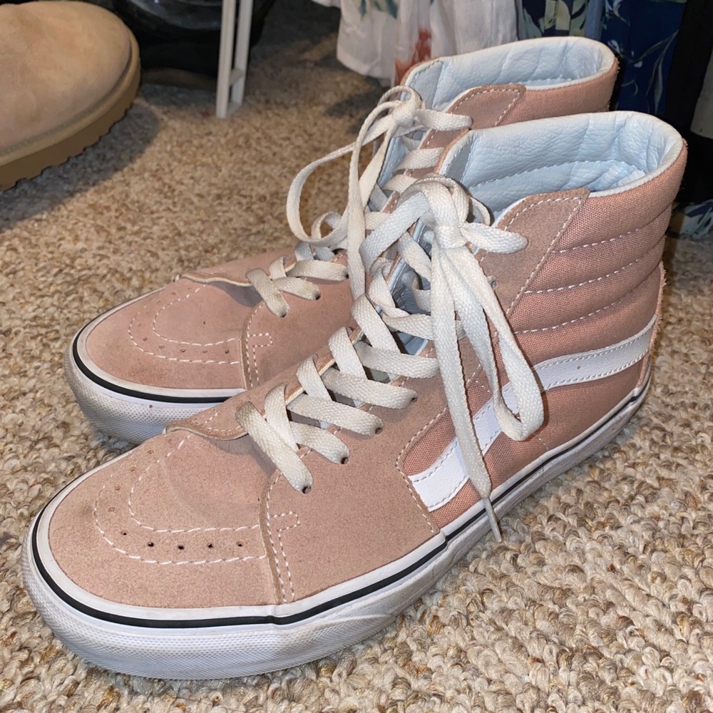 High top pink Vans